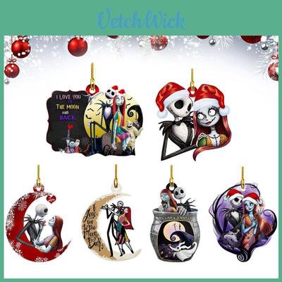 Miasteczko Halloween Jack Sally Zawieszka na choinkę Dekoracja Halloween Akryl Prezent