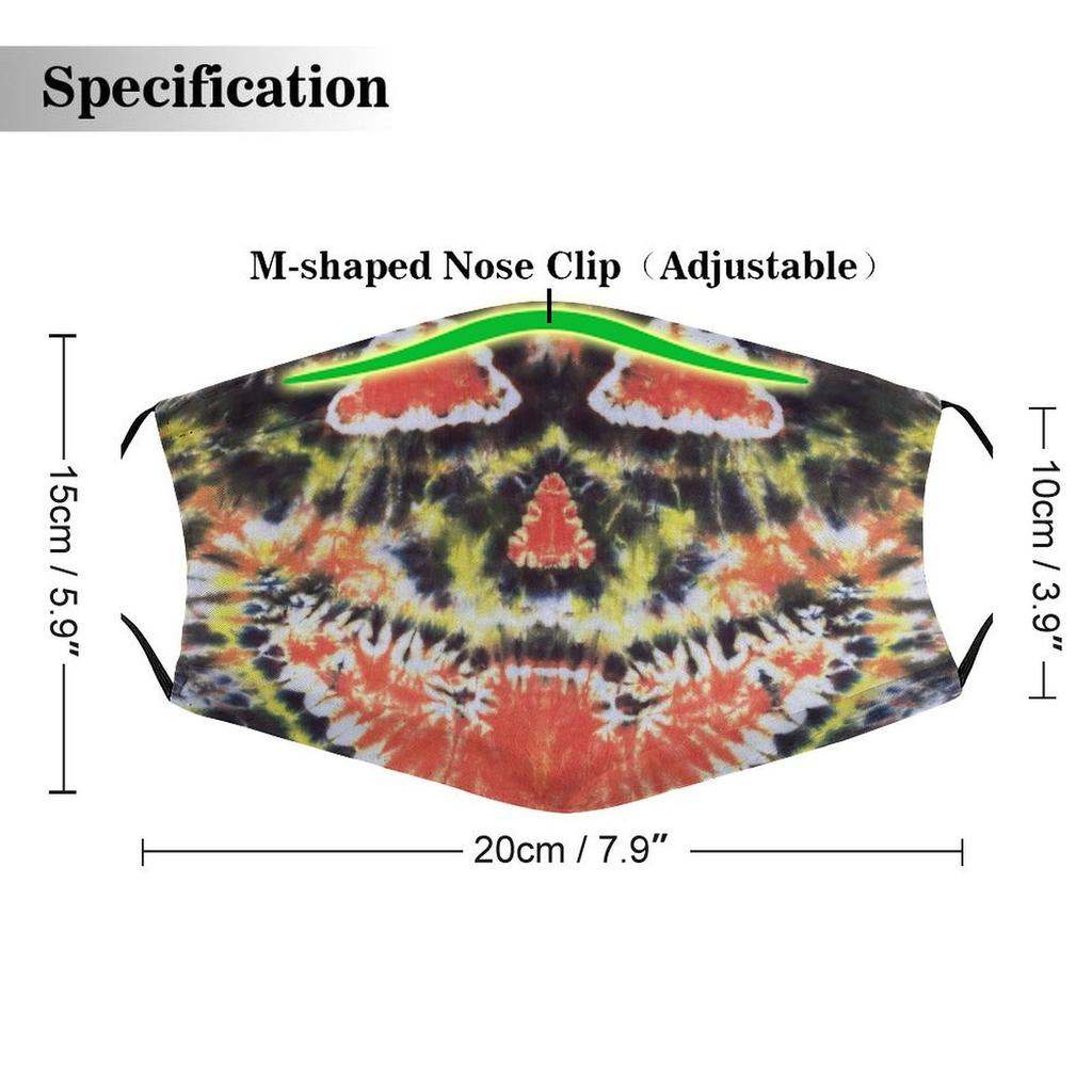 1 Opakowanie Maska Przeciwpyłowa Wielokrotnego Użytku z Elastycznego Nylonowego Materiału Stretch i 5/10/15 Opcjami Filtra Dla Oddychającej Ochrony do Codziennego Użytku
