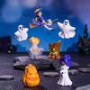 Micro-landscape Halloween Pumpkin Ghost Figurine Decorative Accessories Desktop Small Ornaments