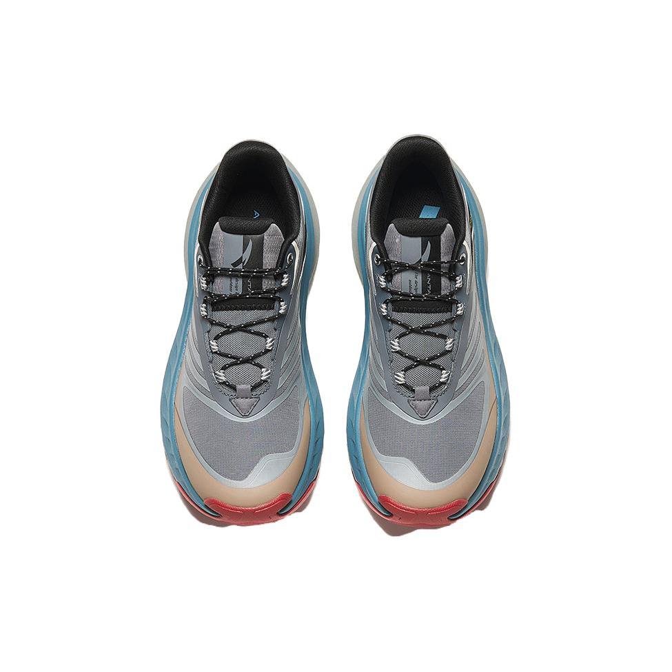 New Anta Explore The Wilderness Cushioning Wear Resistant Low Top Trail Running Shoes Men's Gray White 912345588-3