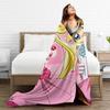 Warm Blanket Travel M-Mermaid Melody Pichi Pichi PitchS Throw Blanket Flannel Bedspread For Couch Chair Sofa Bed Sofa Bed Cover