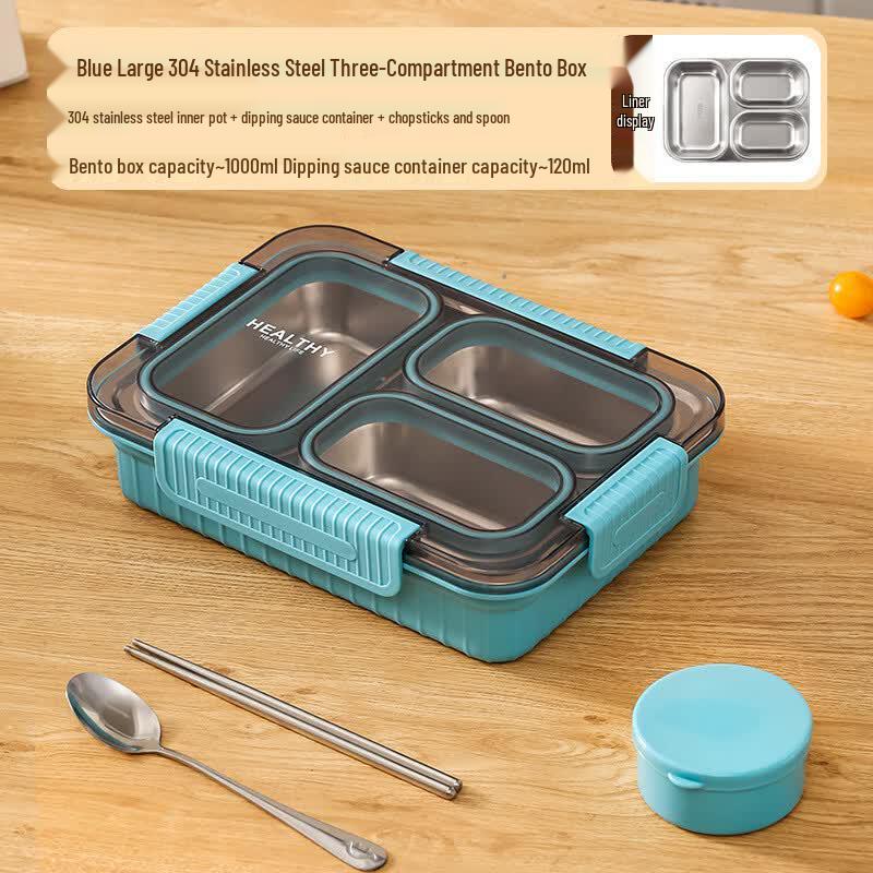 304 Stainless Steel Portable Microwavable Lunch Box