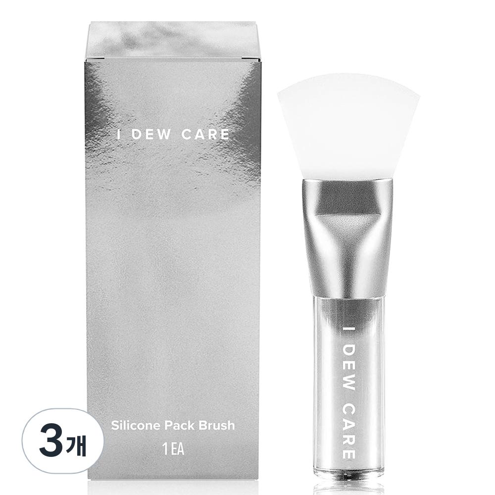 

Iducare silicone face mask pack brush, mixed colors, 3 pieces
