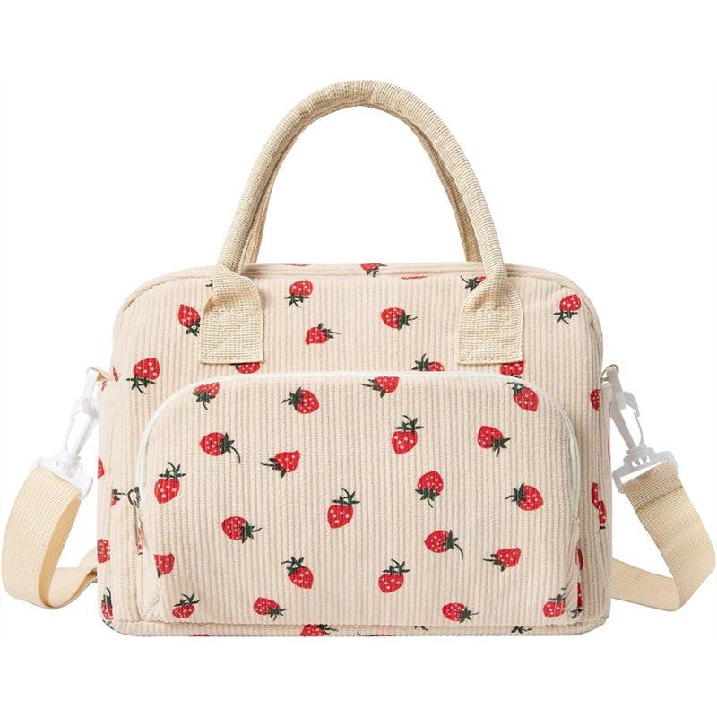 A03F-1PC Insulated Lunch Bag For Women Men Large Reusable Lunch Box Adult Leakproof Portable Cooler Tote Bags For Work Picnic