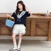 Girls' skirt set summer two-piece set 2026 new children's shawl T-shirt gauze skirt sweet summer clothes