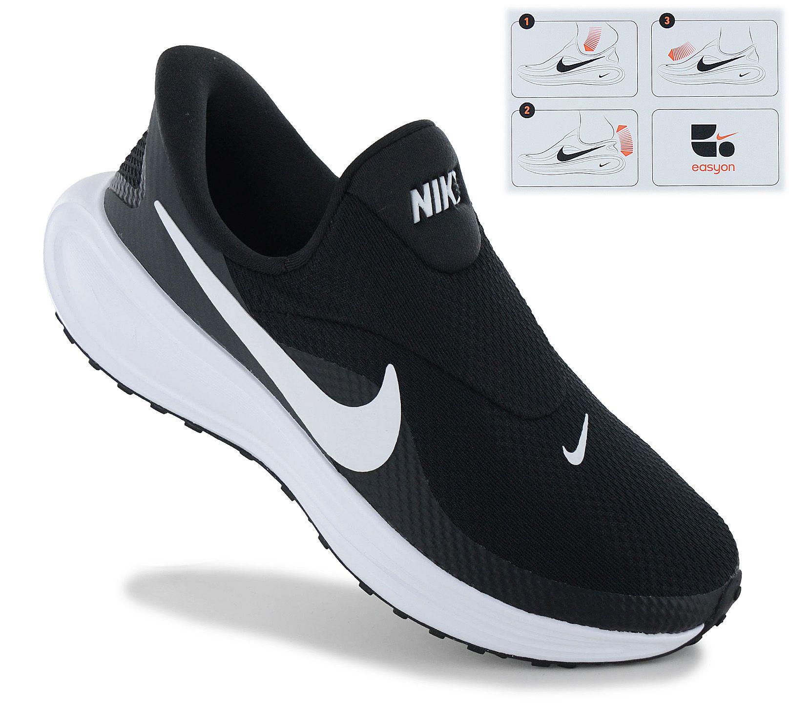 Nike Revolution 8 EasyOn - Women s Sneakers Sport Shoes Black HQ2415-001 ORIGINAL EU 41 US 9.5 чёрный