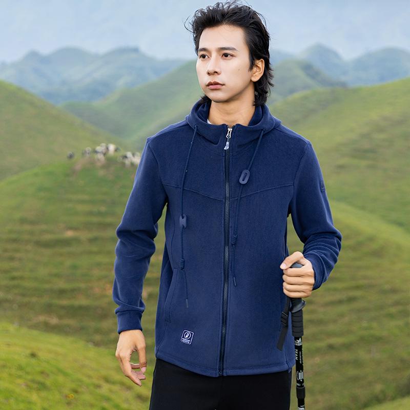 

Женская флисовая куртка HJCAMEL для активного отдыха - Осень/Зима Флис Aoli, Свободный повседневный стиль 4XL