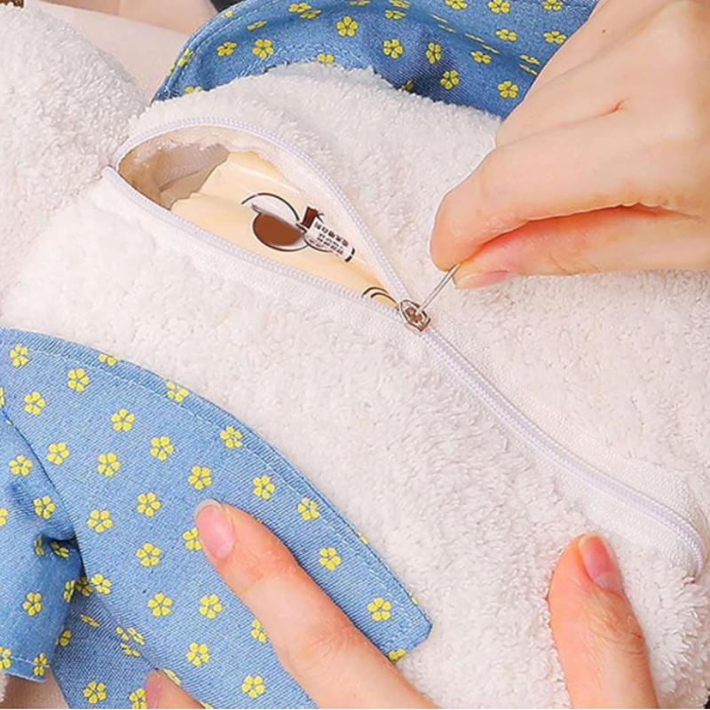 Soft Plush Tissue Box Cute Pet Hanging Car Paper Tower Box Creative Plush Doll Tissue Box In-car Armrest Doll Decoration