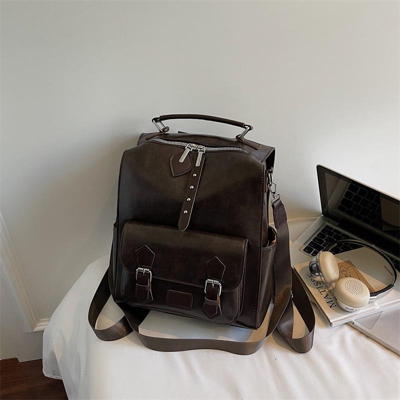 

Рюкзак высокого качества для женщин 2025 новый ретро британский простой школьный рюкзак для студенток большой вместимости для путешествий