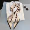 Vintage Horse Print Long Hair Band Ribbon For Women Silk Hair Accessories  Trend Girl Bow Scarf Headband Hair Tie