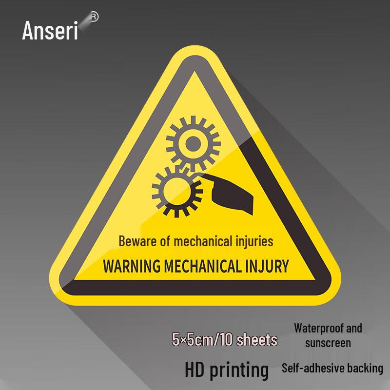 Ansellry Industrial Safety Warning Signs (10-Pack)