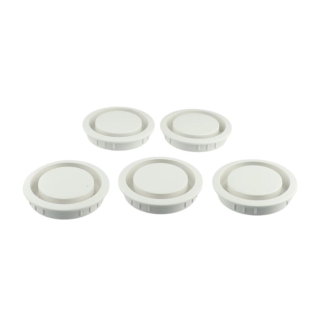 Cabinet Vents ABS Plastic Air Vent Decor Grey/Black/Brown/White