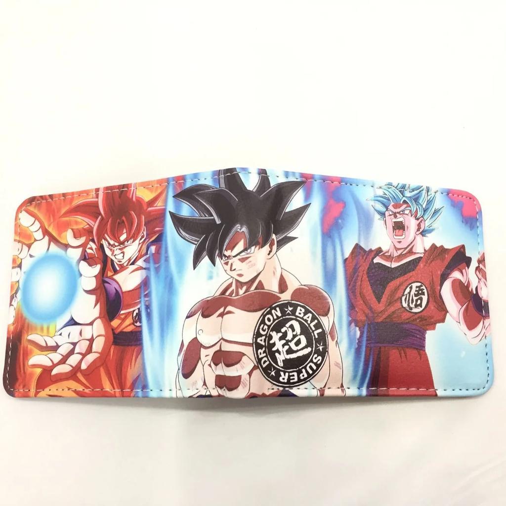 Dragon Ball Son Goku Multifunctional Card Purse Cartoon PU Wallet Personality Creativity Simple Foldable Coin Boy Birthday Gift