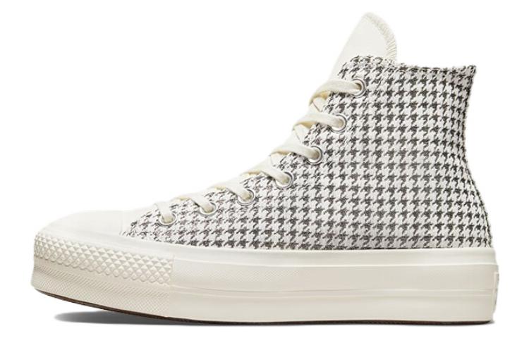 

Chuck Taylor All Star Wmns Converse Lift Platform High Houndstooth Shine - Egret Pure Silver Women s A04276C 35