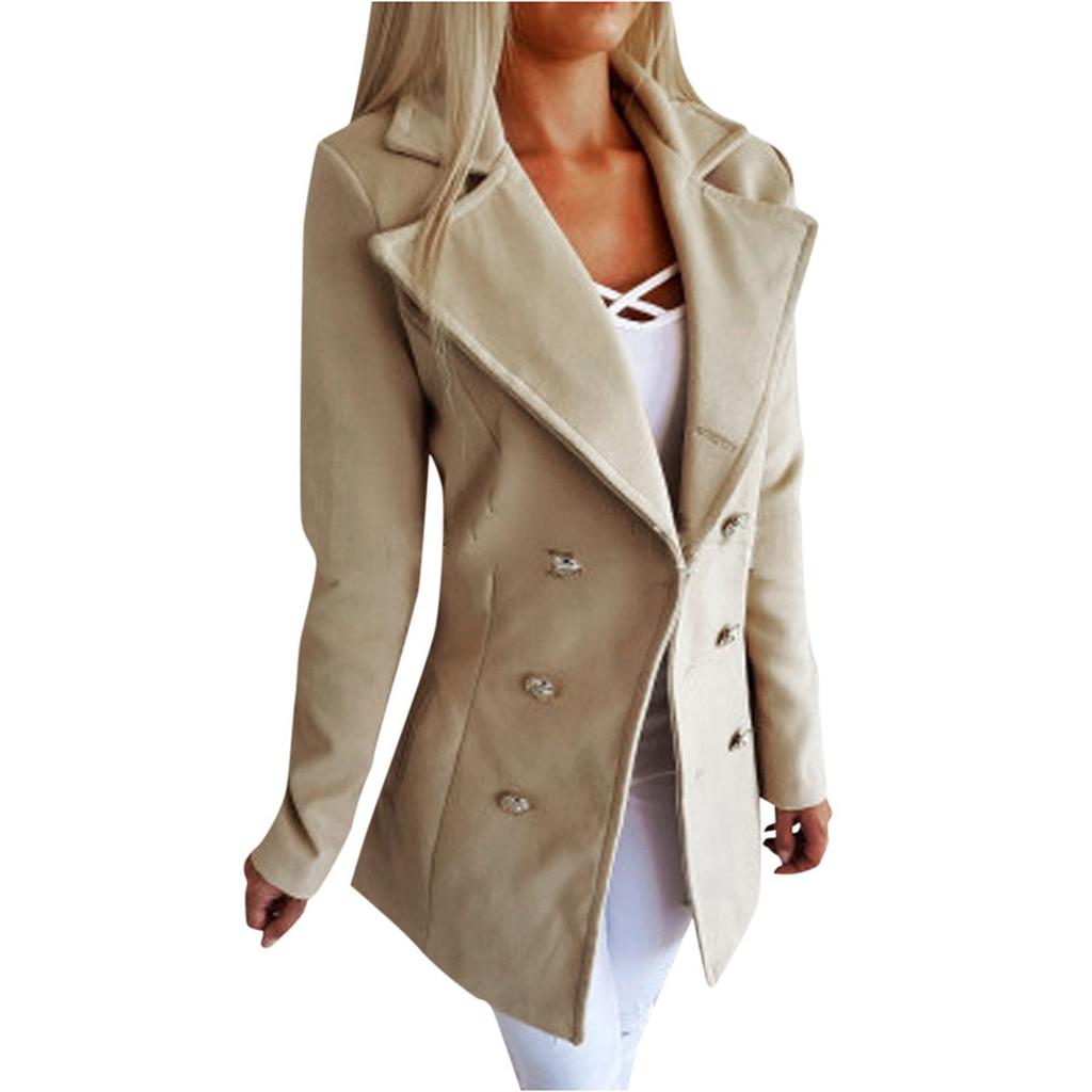Women Solid Open Front Cardigan Formal Long Sleeve Tweed Jacket