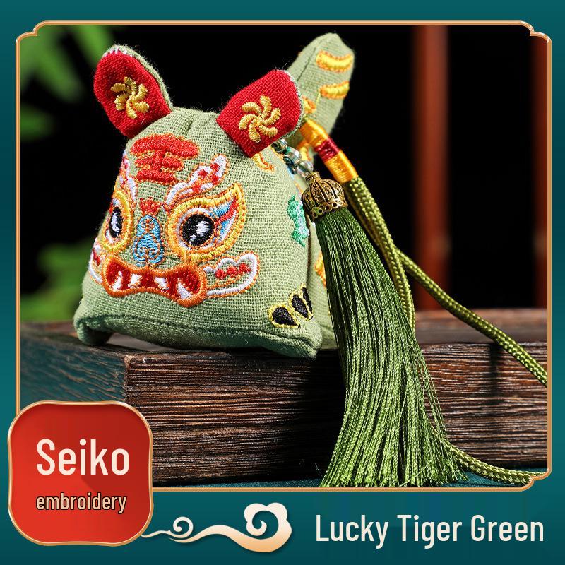 Dragon Boat Festival Tiger Sachet Pendant: Little Tiger Safety Talisman & Five Poisons Souvenir