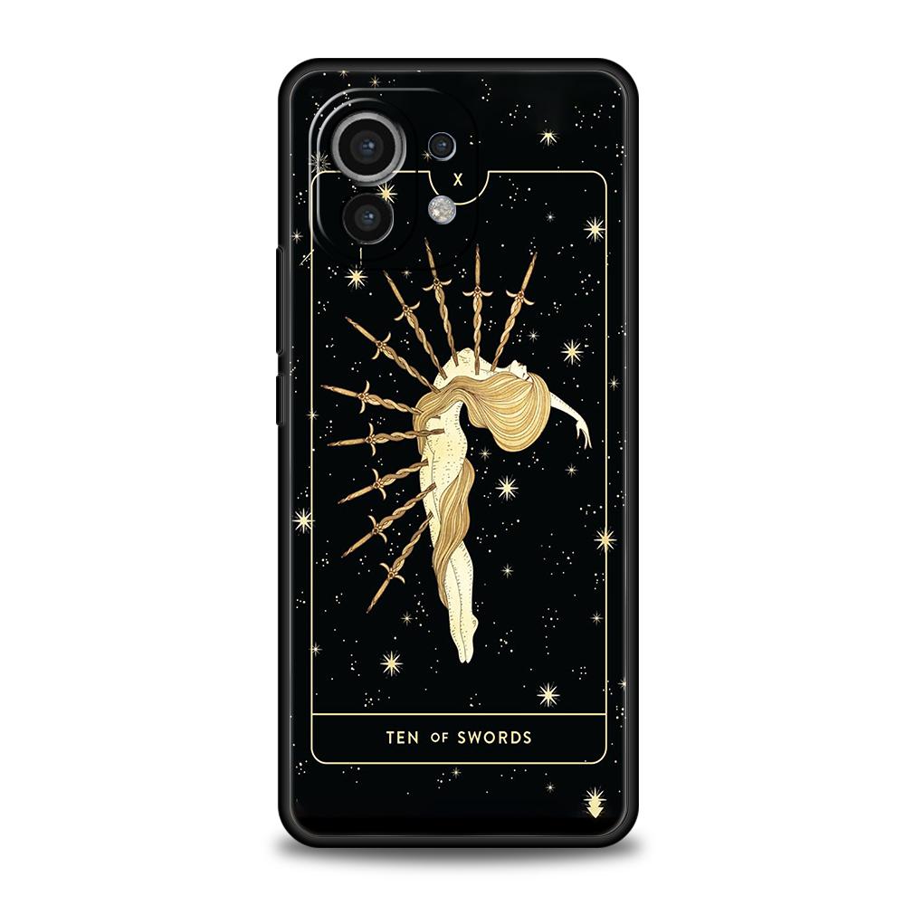 Witches Moon Tarot Mystery Totem Phone Case for Xiaomi Poco F4 F3 X3 X4 X5 GT NFC M3 M4 11 Ultra 12 13 Note 10 Pro Lite 5G Cover