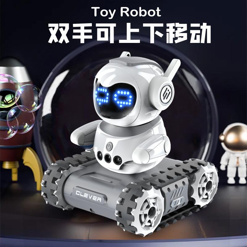 Remote Control Programming Robot Music Lighting Pattern Switching Intercom Crawler Intelligent Machine Gesture Toy