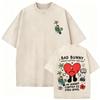 Camiseta Masculina Vintage Lavada Rapper Bad Bunny Un Verano Sin Ti DeBi TiRAR MaS FOToS DTMF World Tour 2026 Moda Hip Hop