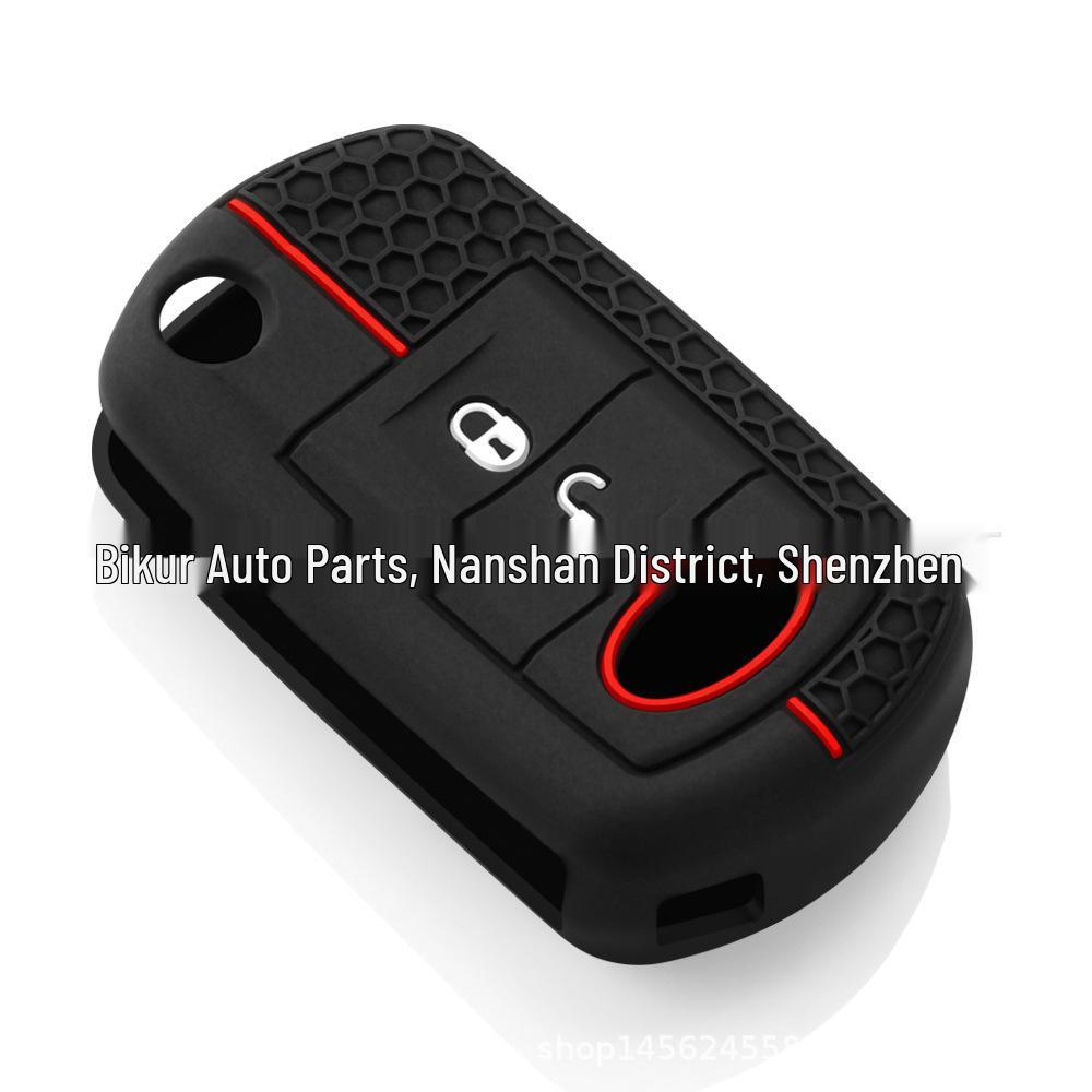 

2-Button Honeycomb Car Key Cover for Land Rover Discovery 3/4 & Range Rover Sport (Foldable, No Logo).