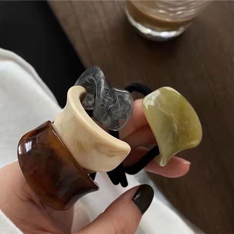 Korean Elegant Hair Rope Bracelet Scrunchie Women Elastic Hair Rubber Bands Accessories For Girls Tie Hair Ring Headdress Holder