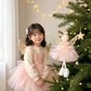 Mesh Christmas Angel Girl Ornament Plush Christmas Tree Decor  Xmas Holiday Party