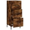 Sideboard Smoked Oak 34.5 x 34 x 90 cm Wood Based Panel