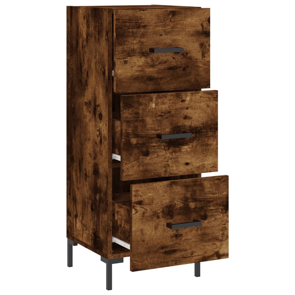 Sideboard Smoked Oak 34.5 x 34 x 90 cm Wood Based Panel