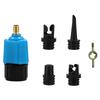 Air Valve Adapter Multifunctional 4 Standard Nozzles Solid Structure for Inflatable Boat Bed for Stand Up Paddle Board