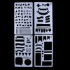 Planner Stencils Template Set Plastic Drawing Stencil Letters Journal Stencils for DIY Crafts and Scrapbooking Decoration