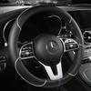 Universal All-Season Anti-Slip Leather Steering Wheel Cover for Cars, Minivans, and Pickups