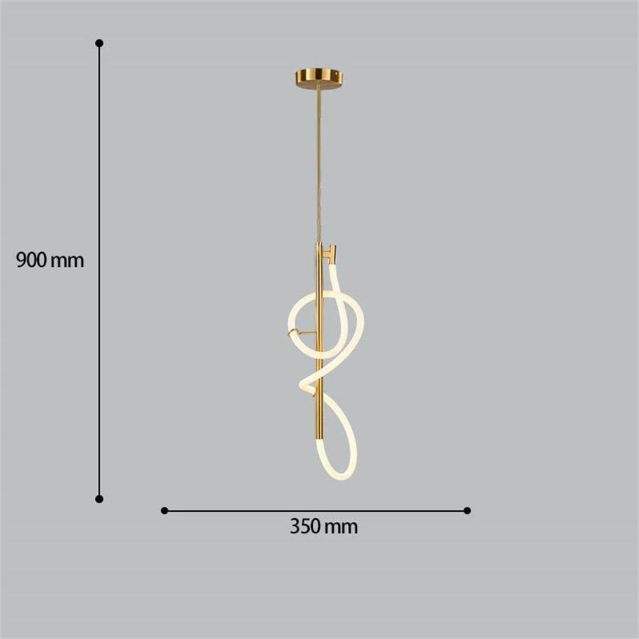 Candelabru de tavan LED modern de lux DIY, cu tub lung, flexibil, cu linie lungă, pentru insulă de bucătărie, agățat, lampă suspendată pentru restaurant și bar