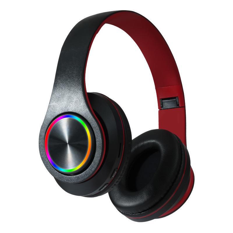 New B39 Luminous Wireless Bluetooth Headset: Foldable, Head-Mounted, Call-Ready, with Plug-in Card Feature