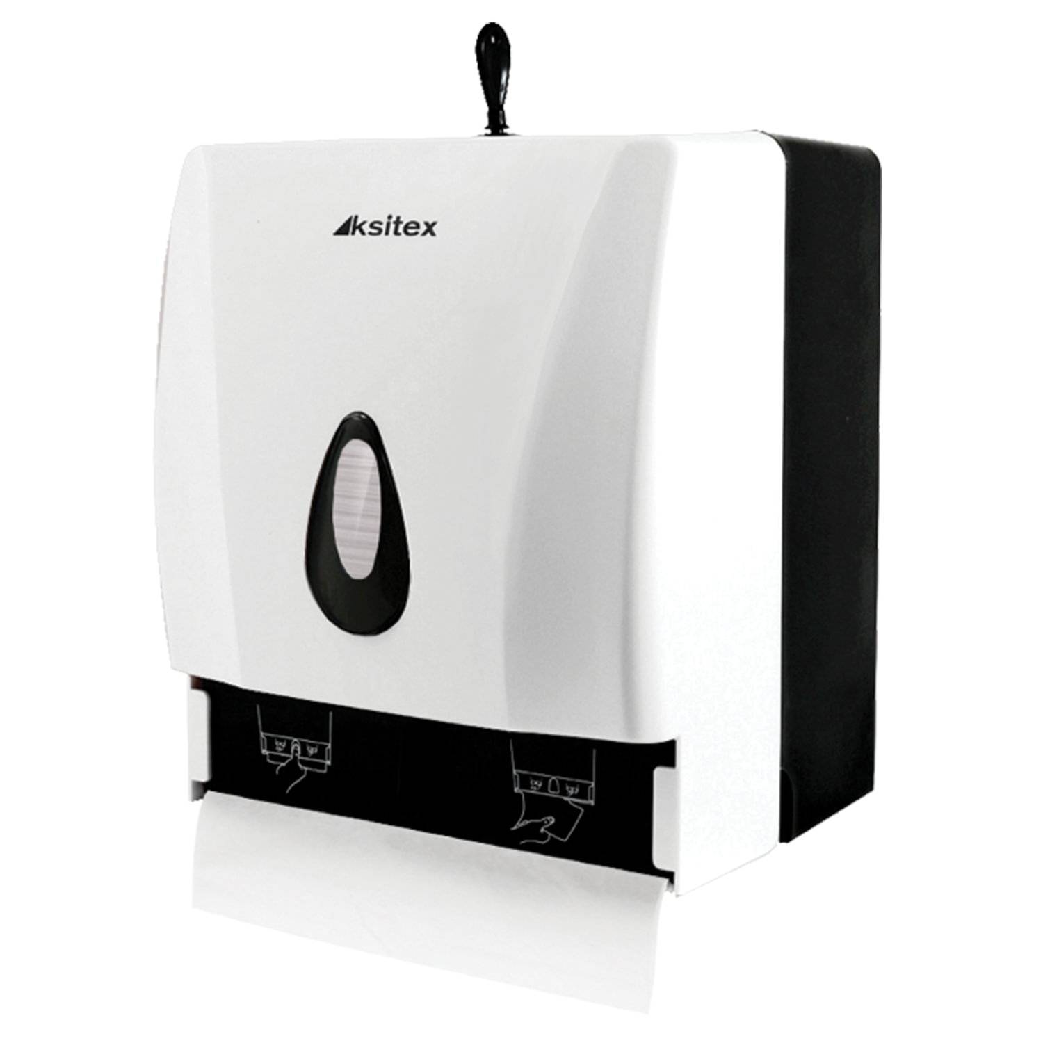 

Диспенсер для полотенец Ksitex h3 h1 System Zz v и в рулонах белый Tn-8218a