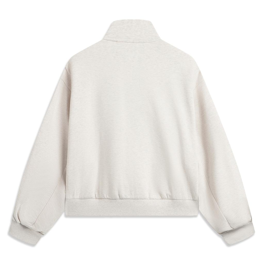 Li Ning Sports Lifestyle Series High Street American Vintage Letter Zipper Comfortable Breathable Versatile Loose Jacket Women jackets AWDV418-1