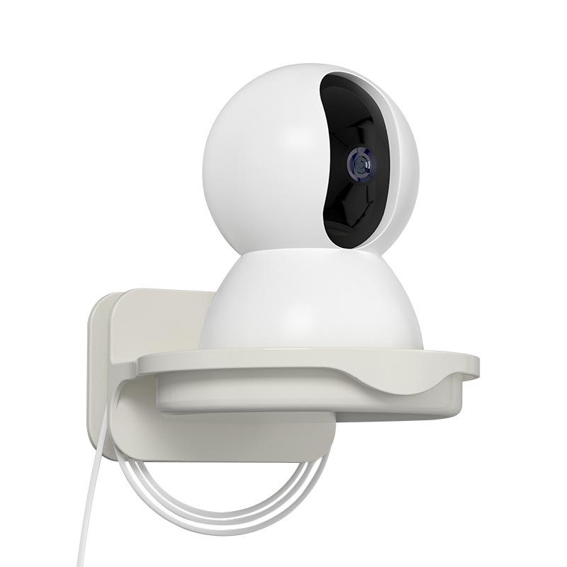 Suport de perete fără sudură în stil japonez pentru cameră: Raft mic de depozitare multifuncțional de supraveghere fără cuie