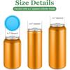 6PCS Beer Can Toppers for Soda, 2.5 Inch Silicone Soda Lids for Cans, Reble Soda Can Lid Topper, Spill Proof Drink Covers Lids, Colorful Cans Saver