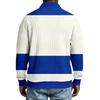 Men's Striped Single Breasted Long Sleeved Shirt With Collar And Pockets  Casual Sports T,shirt