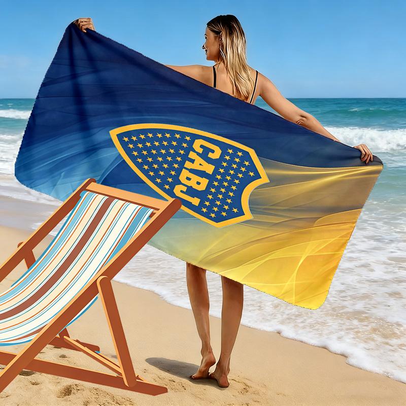 Boca Juniors Print Beach Towel, Large Soft Quick Dry Towel for Beach Camping Swimming