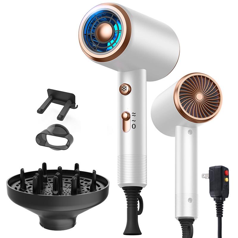 5 in 1 Professional Hair Dryer Powerful with Hot and Cold Air Functionality Thermostatic Electric Hair Drye for Smooth Hair Tool