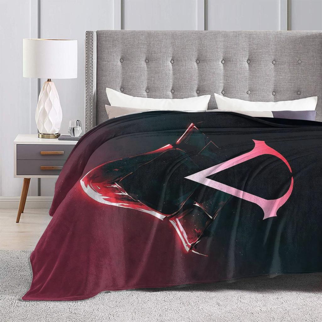 Assassins Creed Shadows Super Weiche Decken Kinder Plüsch Bettwäsche Überwürfe Mode Sofa Sessel Flanell Tagesdecke Schlafsofa Abdeckung