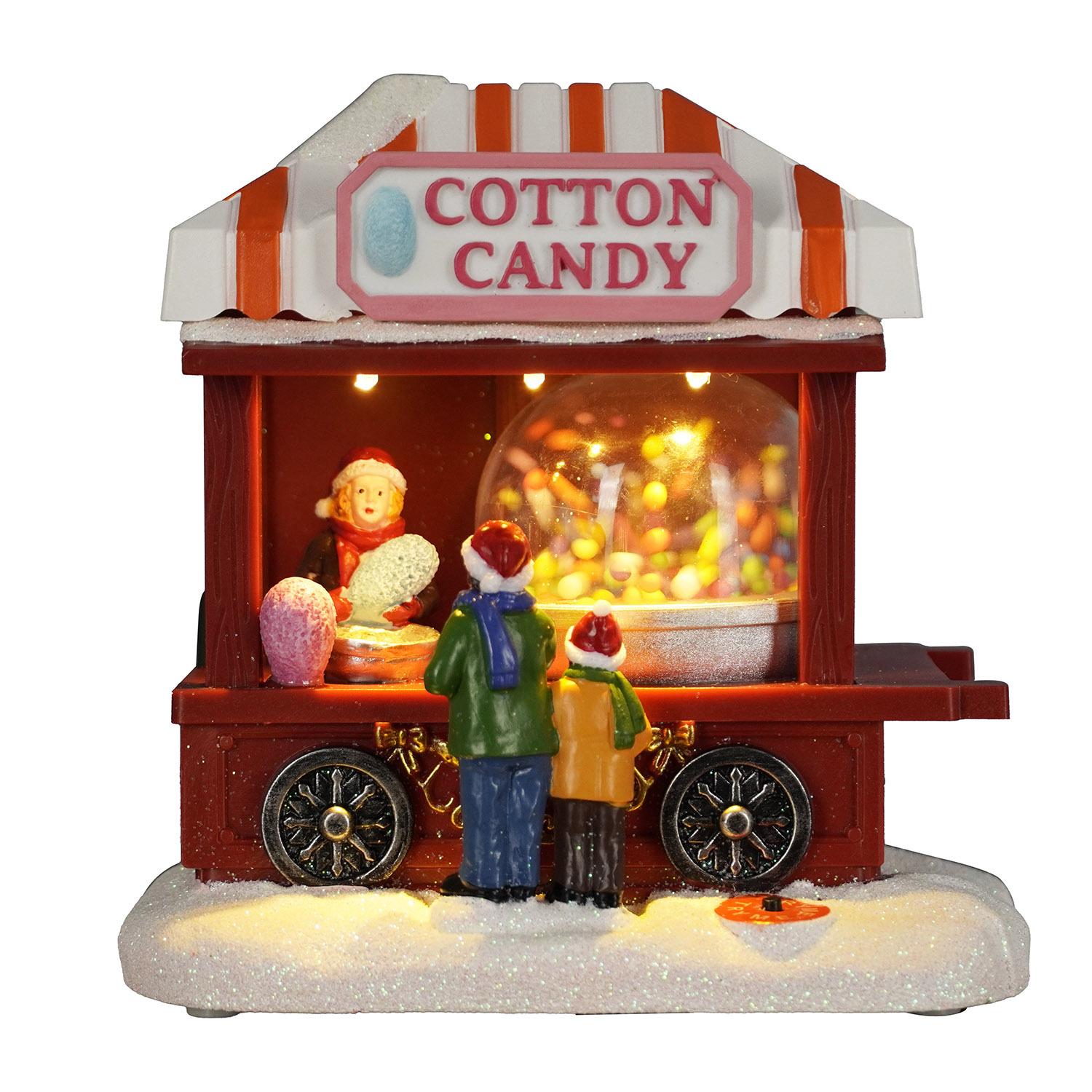 Snow Hut Small House Cotton Candy Dining Car Christmas Decorations Ornaments Hand-painted Creative Luminous Ornaments
