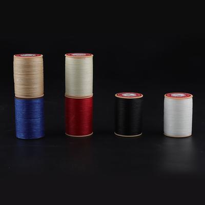 0.8mm Leather Sewing Wax Cord 150DCelsius16 Handwork Knitting Craft Wax Thread Roll(Black)