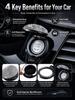 Diamond Crystal Car One Button Start Cover, Bling Ignition Switch Ring Sticker, Protective Decor Modification Accessories for Wo