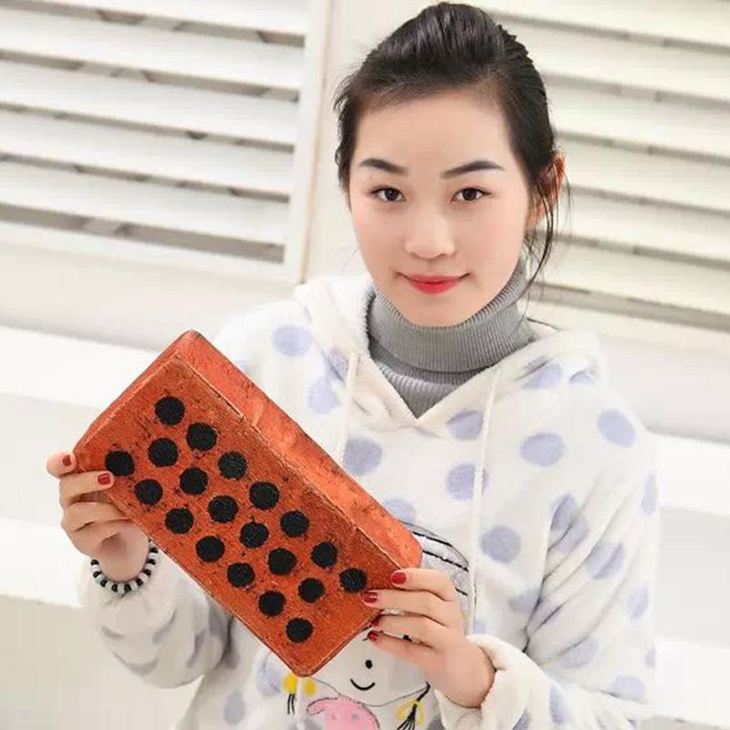 Touching Plush Simulation Tiles Office Nap Pillow Spoof Props Creative Novelty Funny Vent Hollow Red Brick Antistress Toys