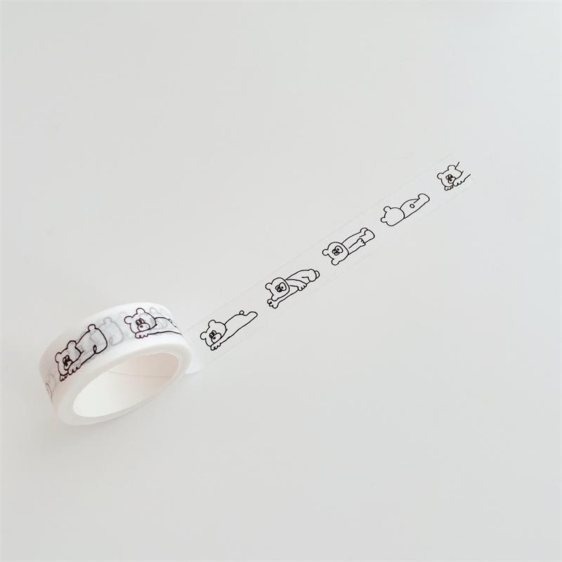 Cartoon Series Washi Tape Cute Sticker Decorative Collage Adhesive DIY Scrapbooking Hand Made Stationery