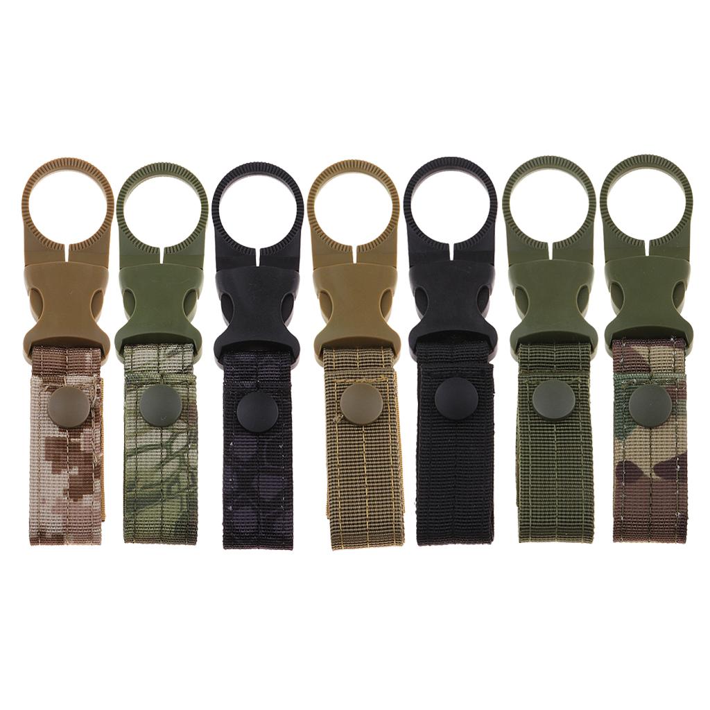 Webbing Buckle Keychain Water Bottle Holder Strap Carabiner Multi-function Hook Outdoor Camping Tool