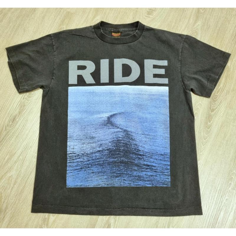 Vintage Ride T-Shirt L Nowhere Shoegaze Band Nachdruck 1990 Albumcover Going Blank