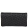 Saint Laurent Gold Hardware Matelassé Women's Long Wallet 372264 BOW01 1000