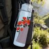 1PC Red Poppy Flower 750ml Color Plastic Sports Water Bottle Leakproof Flip Straw Lid Suitable for Sports Office Home Use